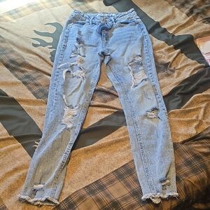 Tinseltown Light Blue Distressed Skinny Jeans Super Cute Never Wore Size 3